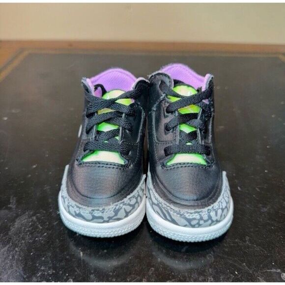 Nike Air Jordan 3 Retro Electric Green Black DA2305-003 Toddler Td Size 5C - Picture 2 of 6